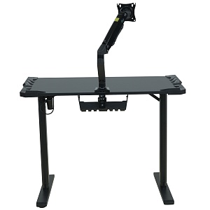 Игровой подъемный стол с регулировкой по высоте XTEN-UP WTG001, черный, 1050х560х750/1150 мм